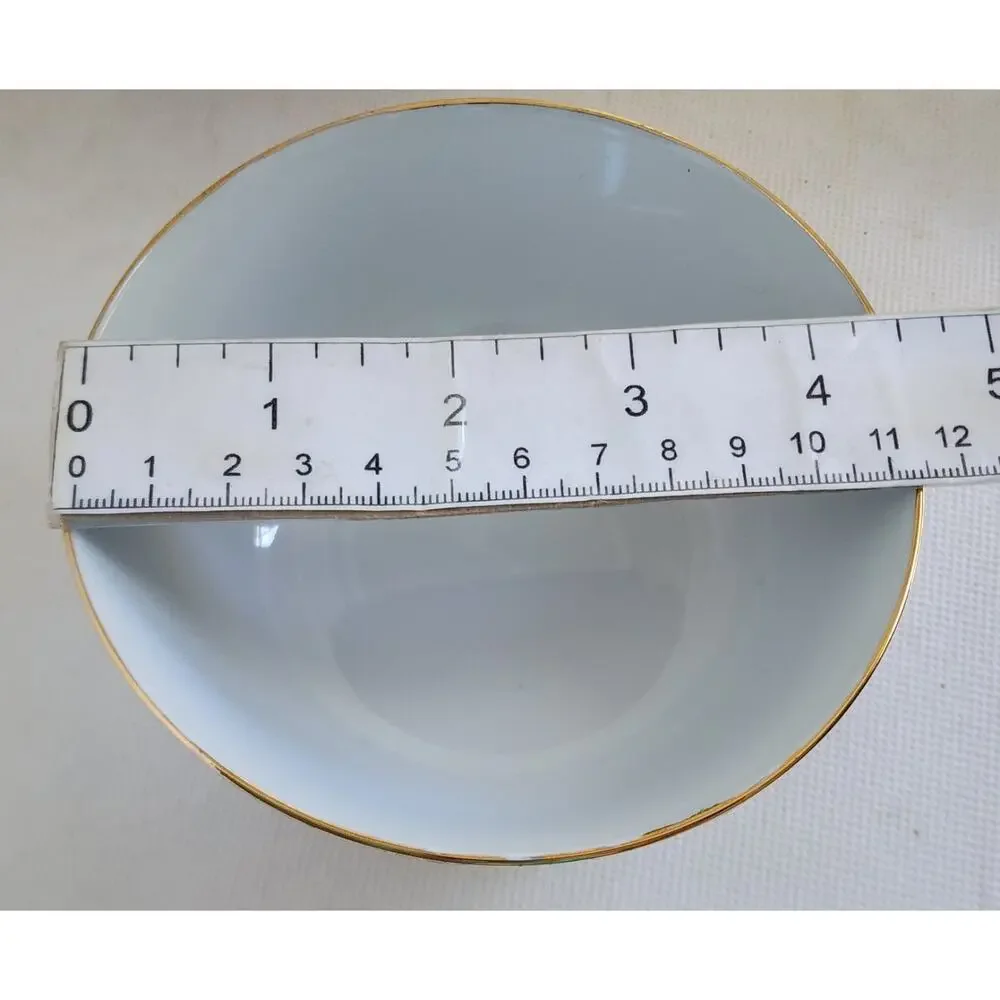 Bowls-Rice/Noodle-Chinese Theme-Spoons-Vintage-Gold Trim-Phoenix & Dragon-Set 2 - Picture 13 of 14